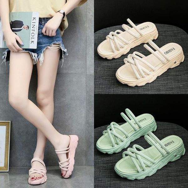 sandals summer women 2021 fashion high thick sole slippers girl's non slip lightweight home casual shoes, Black
sandals summer women 2021 fashion high thick sole slippers girl's non slip lightweight home casual shoes, Black