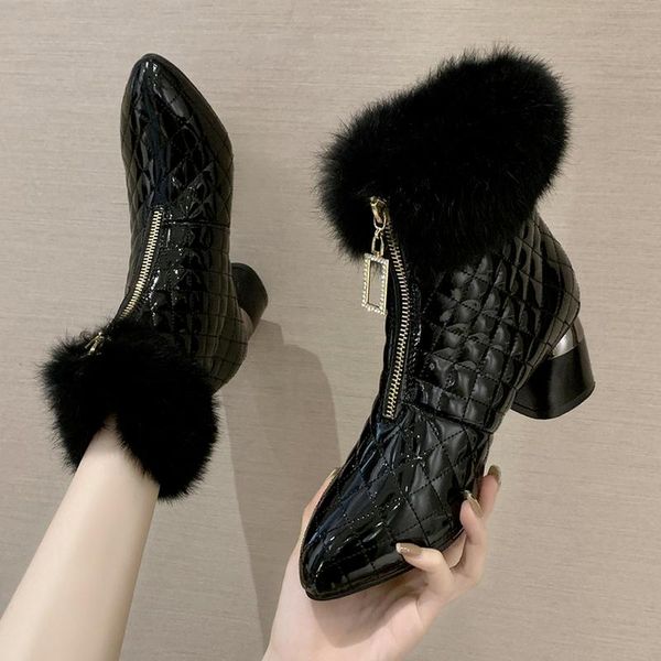 boots women short winter shoes 2021 fashion pointed square heel women's comfortable for high, Black
boots women short winter shoes 2021 fashion pointed square heel women's comfortable for high, Black