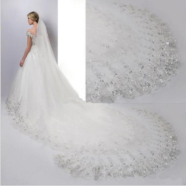 bridal veils wedding veil white ivory cathedral long lace edge with comb accessories bride veu, Black
bridal veils wedding veil white ivory cathedral long lace edge with comb accessories bride veu, Black
