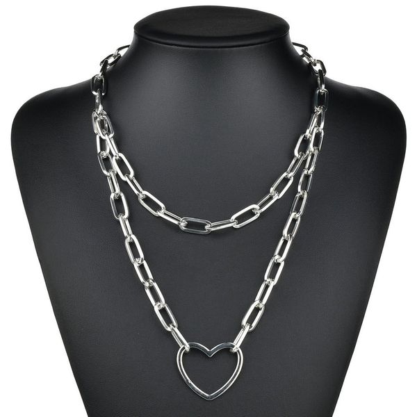 women choker alloy necklace layers heart pendant o cross trace chain link punk hip pop jewelry adjustable, Golden;silver
women choker alloy necklace layers heart pendant o cross trace chain link punk hip pop jewelry adjustable, Golden;silver