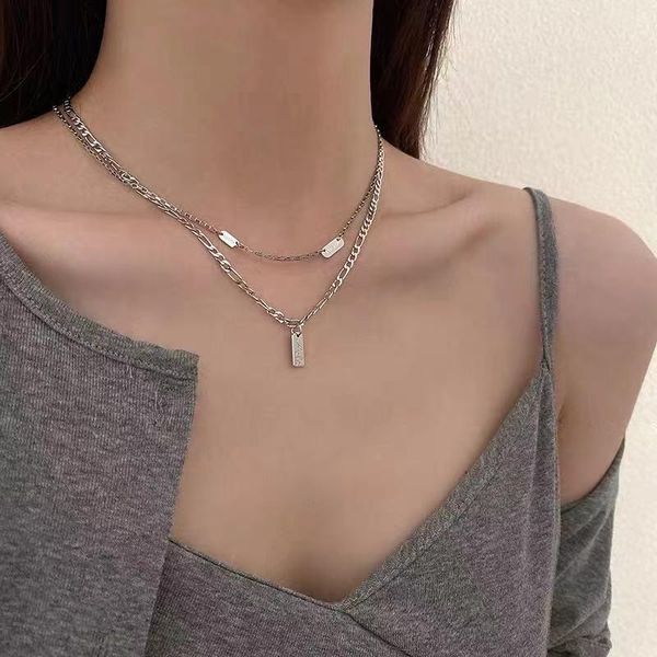 chokers 2021 fashion necklace cute double layer chain pendant for women jewelry girl gift necklaces goth, Golden;silver
chokers 2021 fashion necklace cute double layer chain pendant for women jewelry girl gift necklaces goth, Golden;silver