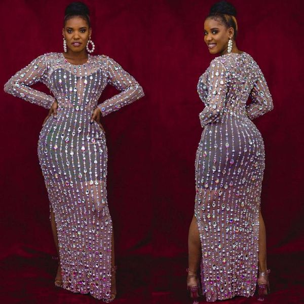 casual dresses women rhinestones pearls mesh dress birthday evening celebrate party long nightclub outfit stage costume sexy, Black;gray
casual dresses women rhinestones pearls mesh dress birthday evening celebrate party long nightclub outfit stage costume sexy, Black;gray