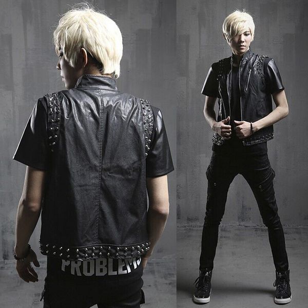 men's vests wholesale- summer autumn england style costumes rivet design pu leather vest men black casual slim waistcoat for size m-xl, Black;white
men's vests wholesale- summer autumn england style costumes rivet design pu leather vest men black casual slim waistcoat for size m-xl, Black;white
