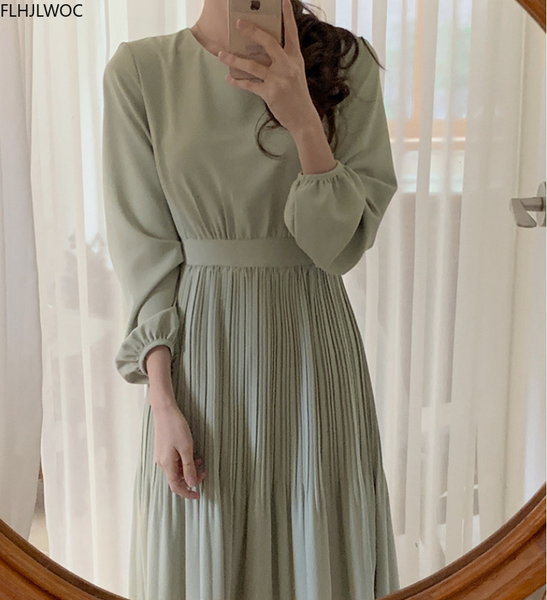 2021women autumn fall new arrivals design elegant retro vintage korean style solid long dress, Black;gray
2021women autumn fall new arrivals design elegant retro vintage korean style solid long dress, Black;gray