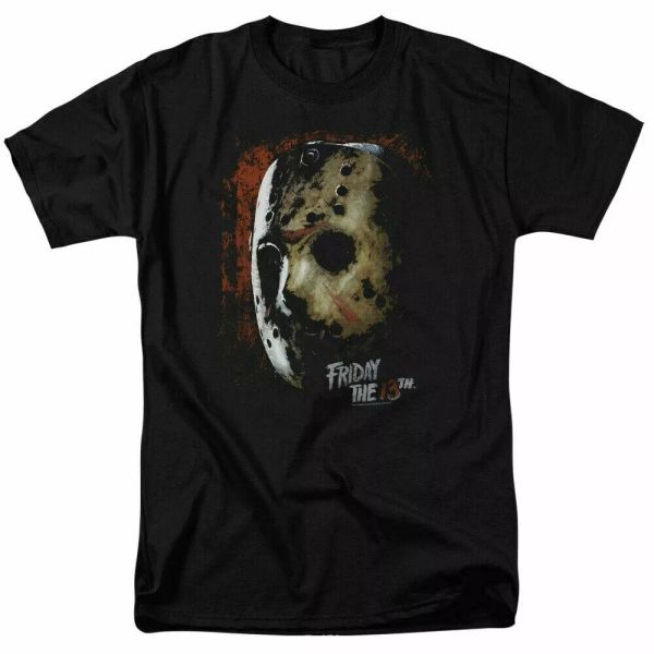 friday the 13th mask of death t shirt licensed horror movie retro classic black, White;black
friday the 13th mask of death t shirt licensed horror movie retro classic black, White;black