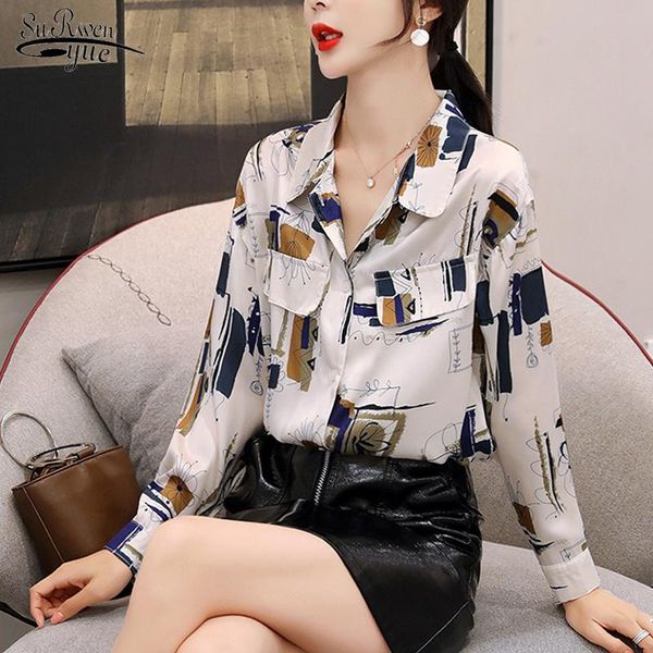 women's blouses & shirts camisas mujer 2021 long sleeve plus size printing women blouse office lady cardigan chiffon shirt 6964 50, White
women's blouses & shirts camisas mujer 2021 long sleeve plus size printing women blouse office lady cardigan chiffon shirt 6964 50, White