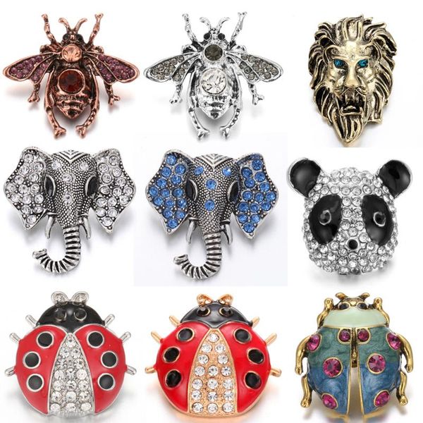 charm bracelets 6pcs/lot style snap button jewelry big rhinestone bee elephant 18mm snaps fit necklace, Golden;silver
charm bracelets 6pcs/lot style snap button jewelry big rhinestone bee elephant 18mm snaps fit necklace, Golden;silver