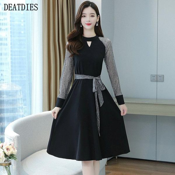 black chiffon dress women high waist 2021 autumn winter elegant o-neck long sleeve lady office ladies dresses casual, Black;gray
black chiffon dress women high waist 2021 autumn winter elegant o-neck long sleeve lady office ladies dresses casual, Black;gray