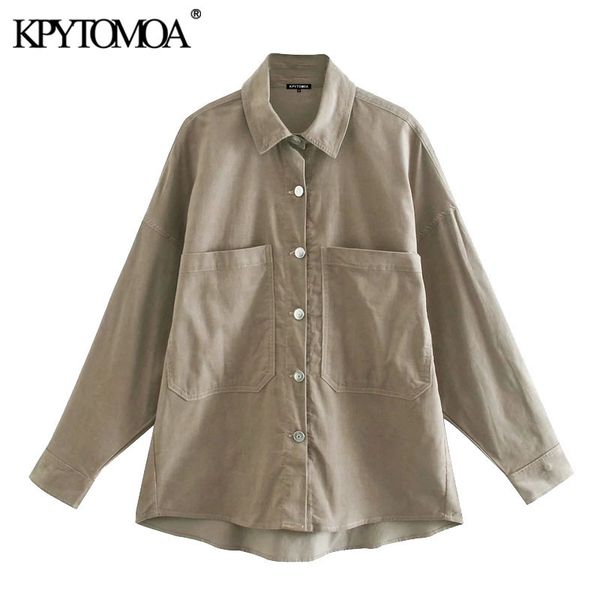 women fashion with pockets oversized corduroy blouses vintage long sleeve button-up female shirts chic overshirt 210416, White
women fashion with pockets oversized corduroy blouses vintage long sleeve button-up female shirts chic overshirt 210416, White