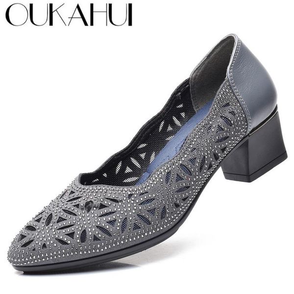 dress shoes oukahui 2021 summer fashion hollow out genuine leather pumps women med heels square heel mesh ladies office crystal, Black
dress shoes oukahui 2021 summer fashion hollow out genuine leather pumps women med heels square heel mesh ladies office crystal, Black