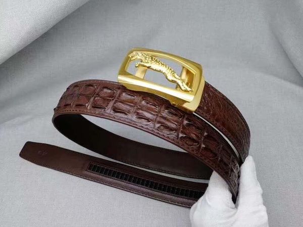 belts 100% real genuine crocodile back skin men belt luxury quality fashion with gold/silver metal buckle, Black;brown
belts 100% real genuine crocodile back skin men belt luxury quality fashion with gold/silver metal buckle, Black;brown