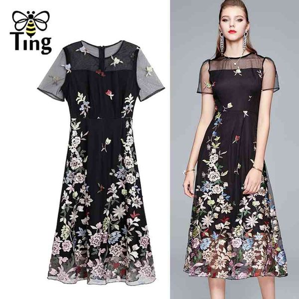 vintage elegant luxury flower embroidery summer dress midi long party dinner es retro office work vestidos z 210513, Black;gray
vintage elegant luxury flower embroidery summer dress midi long party dinner es retro office work vestidos z 210513, Black;gray