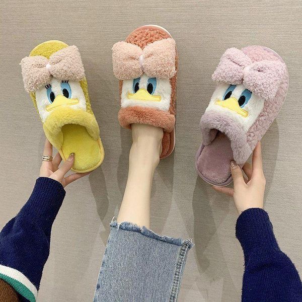cute duck cotton slippers plush women autumn and winter home indoor fashion warm shoes non-slip soft fur, Black
cute duck cotton slippers plush women autumn and winter home indoor fashion warm shoes non-slip soft fur, Black
