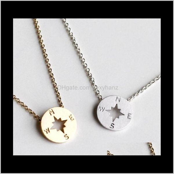 & pendants drop delivery 2021 10cs round direction necklace circular compass necklaces simple travel coin disk pendant charm jewelry gifts z, Silver
& pendants drop delivery 2021 10cs round direction necklace circular compass necklaces simple travel coin disk pendant charm jewelry gifts z, Silver