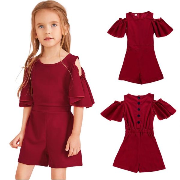 girls solid color one-piece playsuits short sleeve off shoulder single breasted off-shoulder pants jumpsuit overalls jumpsuits, Blue
girls solid color one-piece playsuits short sleeve off shoulder single breasted off-shoulder pants jumpsuit overalls jumpsuits, Blue