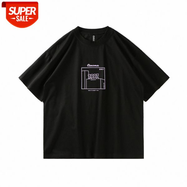 befearle summer simple japanese style hong kong loose basic short-sleeved men's and women's t-shirt tide #z81g, White;black
befearle summer simple japanese style hong kong loose basic short-sleeved men's and women's t-shirt tide #z81g, White;black