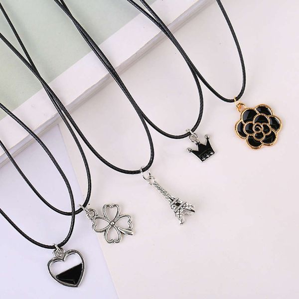 neck korean temperament clavicle chain fashion trendsetter necklace yiwu trinkets, Black
neck korean temperament clavicle chain fashion trendsetter necklace yiwu trinkets, Black