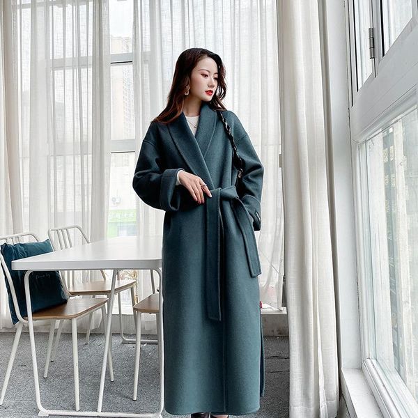 women's wool & blends 2021 autumn and winter double-sided tweed coat long light mature wind fashion direct sale, Black
women's wool & blends 2021 autumn and winter double-sided tweed coat long light mature wind fashion direct sale, Black