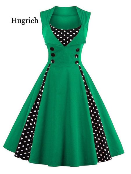 casual dresses s-4xl women robe retro vintage dress 50s 60s dot swing pin up summer party elegant tunic vestidos, Black;gray
casual dresses s-4xl women robe retro vintage dress 50s 60s dot swing pin up summer party elegant tunic vestidos, Black;gray
