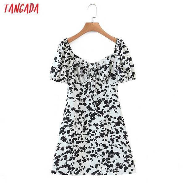 tangada summer women print short dress puff short sleeve ladies sundress 8h88 210609, Black;gray
tangada summer women print short dress puff short sleeve ladies sundress 8h88 210609, Black;gray