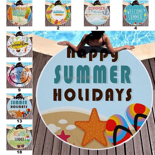 18 styles beach towels tropical printed large outdoor camping picnic microfiber round fabric bath towel for living room home decorative
18 styles beach towels tropical printed large outdoor camping picnic microfiber round fabric bath towel for living room home decorative