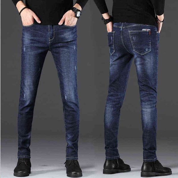 men's jeans men's autumn slim jeans korean stretch casual straight men's youth leggings versatile pants, Blue
men's jeans men's autumn slim jeans korean stretch casual straight men's youth leggings versatile pants, Blue