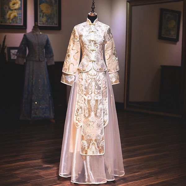 ethnic clothing oversize 6xl champagne retro chinese marry cheongsam wave fish embroidery bride wedding dress, Red
ethnic clothing oversize 6xl champagne retro chinese marry cheongsam wave fish embroidery bride wedding dress, Red