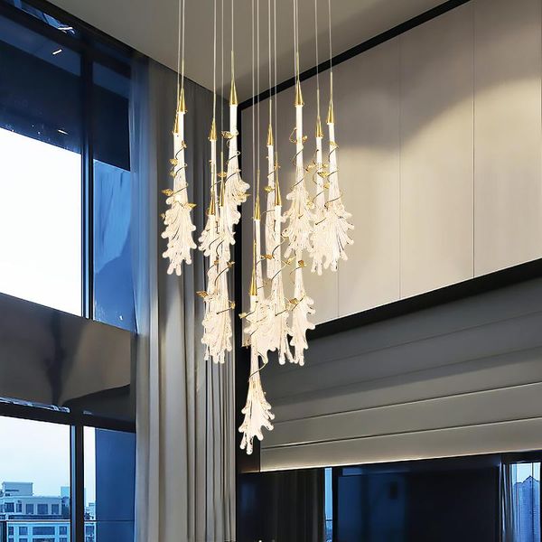 chandeliers product modern simple glass stone palm flower decorative art staircase long chandelier entrance light luxury gloss copper
chandeliers product modern simple glass stone palm flower decorative art staircase long chandelier entrance light luxury gloss copper