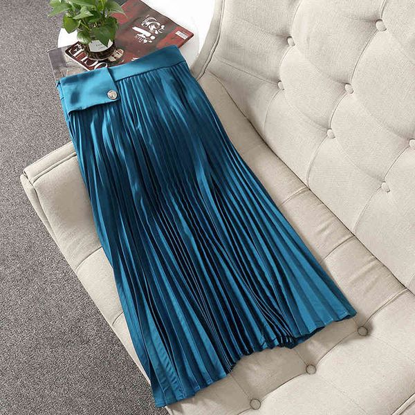 casual dresses spring summer runway designers lady in the high-waisted firm blue pleated women's skirts jxda, Black;gray
casual dresses spring summer runway designers lady in the high-waisted firm blue pleated women's skirts jxda, Black;gray