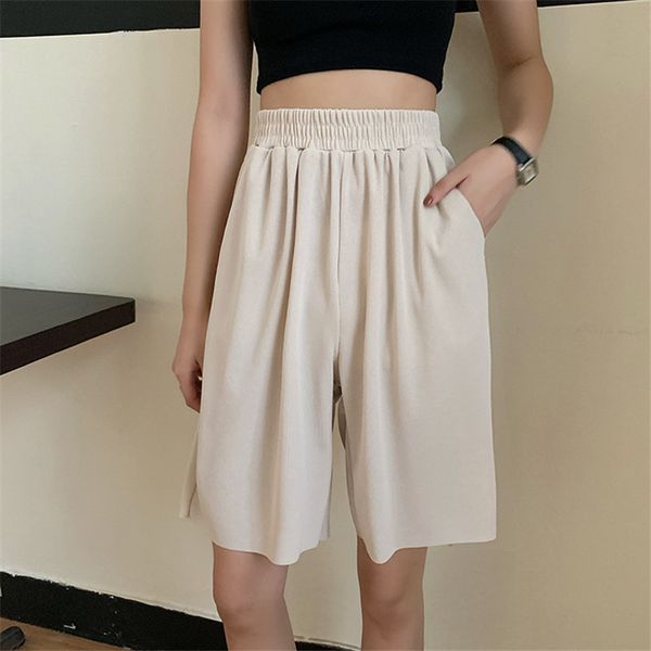 ol high waist wide leg short pants women bottoms summer work wear suit shorts woman solid casual loose trousers 210421, Black;white
ol high waist wide leg short pants women bottoms summer work wear suit shorts woman solid casual loose trousers 210421, Black;white