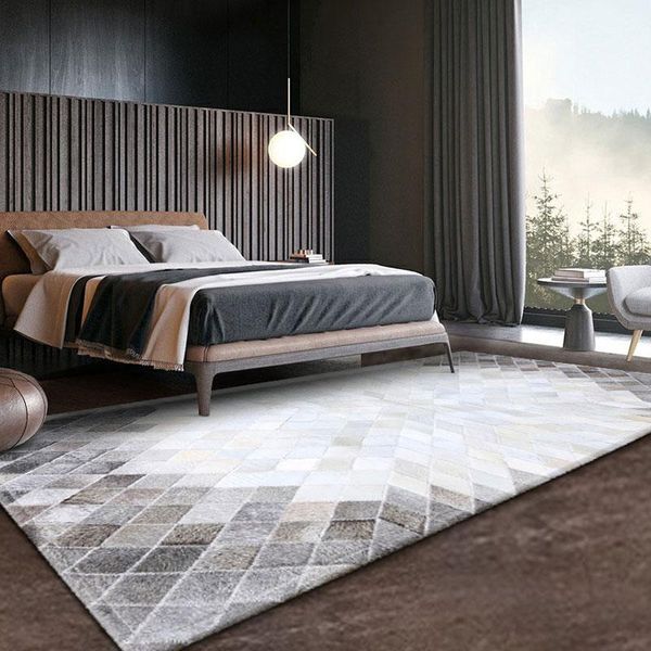 carpets american style genuine cowhide patchwork runner rug in gray color , real leather bedside carpet year decorative floor mat
carpets american style genuine cowhide patchwork runner rug in gray color , real leather bedside carpet year decorative floor mat