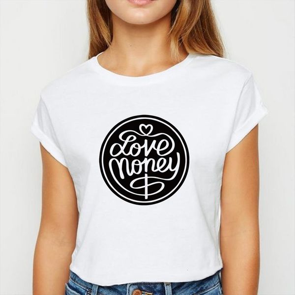 love money young girls harajuku women t shirt plus size spring summer pretty clothing o collar, White
love money young girls harajuku women t shirt plus size spring summer pretty clothing o collar, White