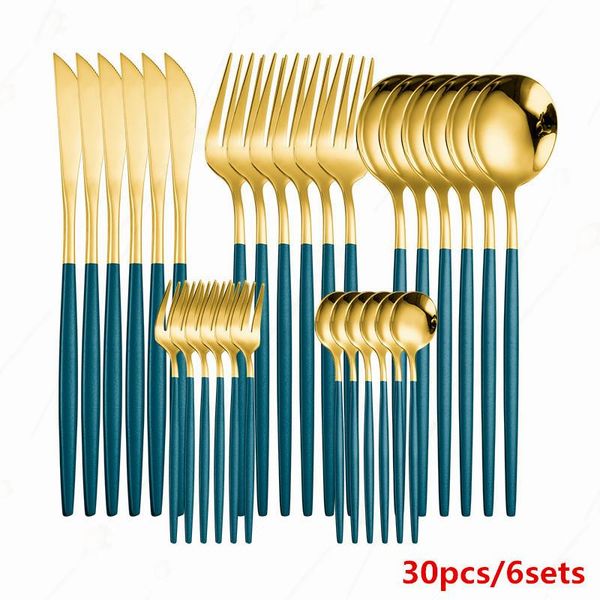 dinnerware sets cutlery set stainless steel kitchen mirror complete tableware knife fork spoon gold table
dinnerware sets cutlery set stainless steel kitchen mirror complete tableware knife fork spoon gold table