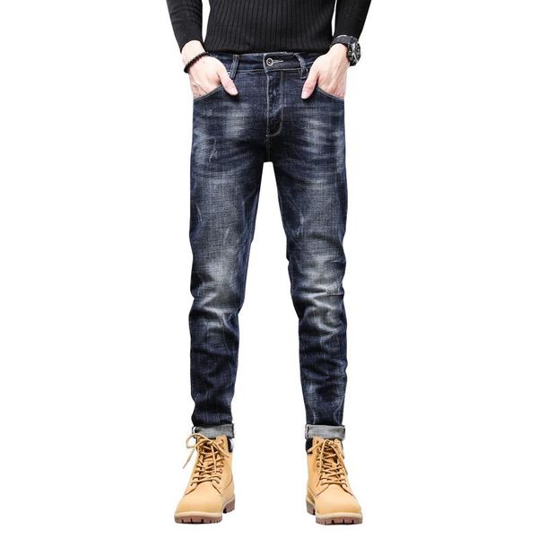 men's jeans spring and autumn dark blue men slim fit stretch original man denim pants clothing male pantalon homme
men's jeans spring and autumn dark blue men slim fit stretch original man denim pants clothing male pantalon homme