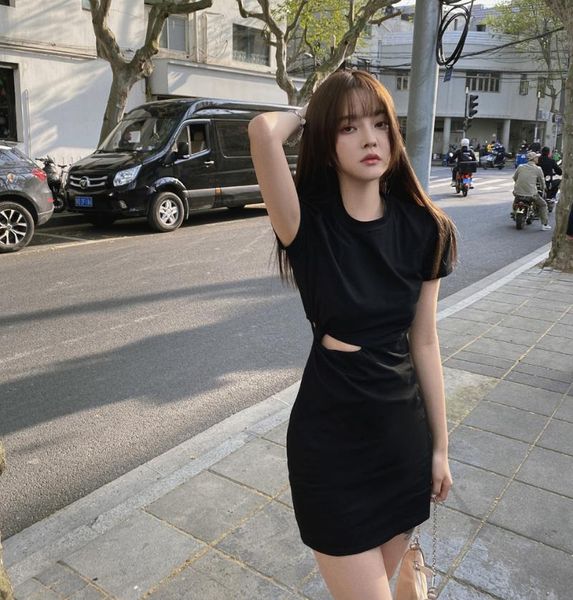 casual dresses real s 2021 summer solid slim dress hollowed out waist design feeling bottomed hip wrap short women 4084, Black;gray
casual dresses real s 2021 summer solid slim dress hollowed out waist design feeling bottomed hip wrap short women 4084, Black;gray