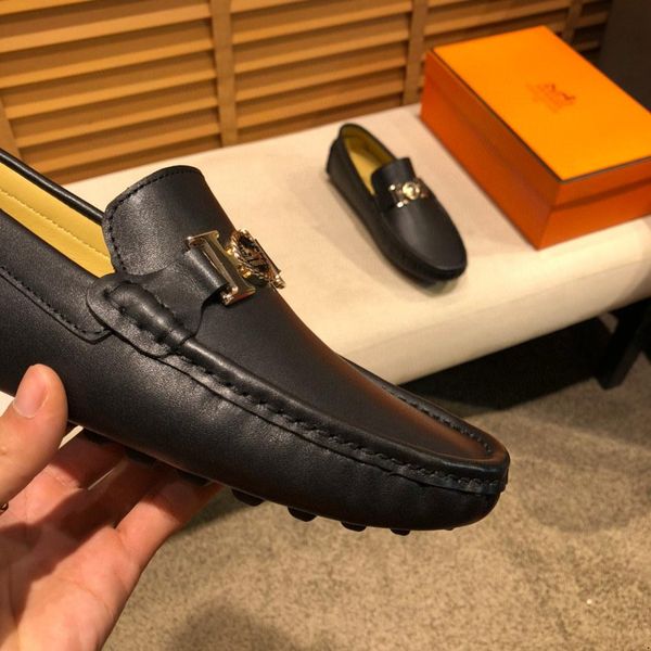 cq men's british style second cowhide fashion casual shoes designer male genuine leather handsewn loafer moccasin comfy slip-on driving, Black
cq men's british style second cowhide fashion casual shoes designer male genuine leather handsewn loafer moccasin comfy slip-on driving, Black