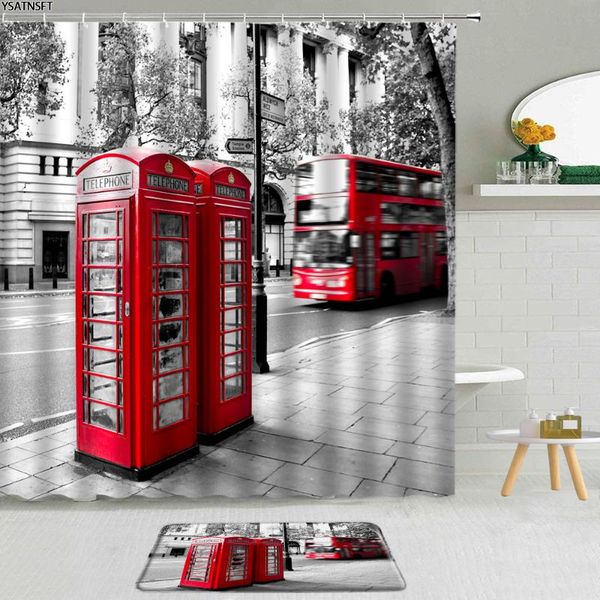 shower curtains 2pcs city architecture scenery curtain red phone booth bus london big ben bathroom non-slip carpet bath mat set
shower curtains 2pcs city architecture scenery curtain red phone booth bus london big ben bathroom non-slip carpet bath mat set