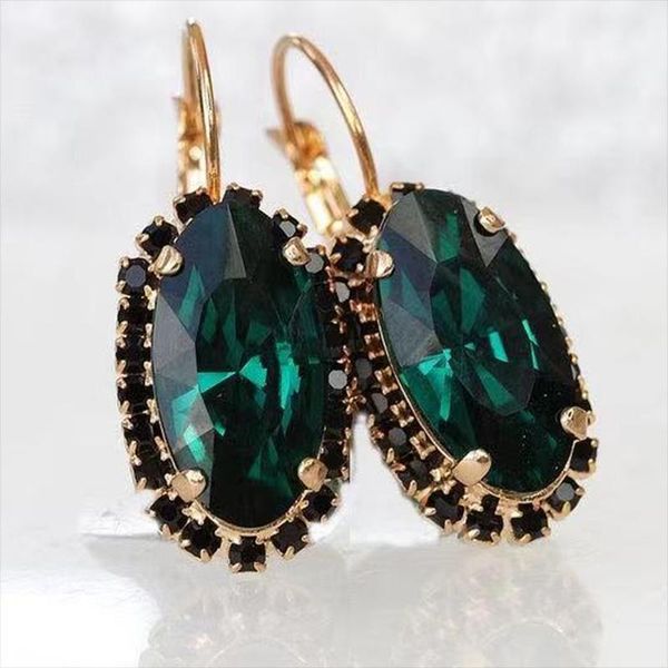 dangle & chandelier elegant green oval geometric shaped crystal earrings inlaid black rhinestone zircon for women party wedding jewelry, Silver
dangle & chandelier elegant green oval geometric shaped crystal earrings inlaid black rhinestone zircon for women party wedding jewelry, Silver