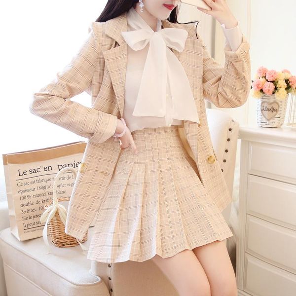women's tracksuits sets blazer short skirt suit female two-piece 2 piece set women, Gray
women's tracksuits sets blazer short skirt suit female two-piece 2 piece set women, Gray