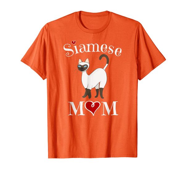 adorable siamese mom siamese cat mom t-shirt, White;black
