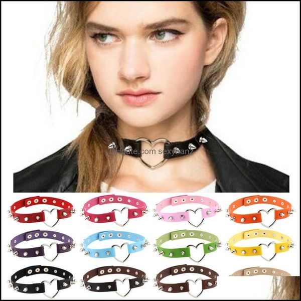 chokers necklaces & pendants jewelrygirl spiked rivet leather peach heart love heart-shaped collar female neckband clavicle necklace drop de, Golden;silver
chokers necklaces & pendants jewelrygirl spiked rivet leather peach heart love heart-shaped collar female neckband clavicle necklace drop de, Golden;silver