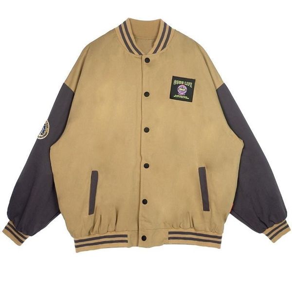 women's jackets spring autumn patchwork baseball bomber jacket korean harajuku long coat jaket women streetwear gothic jacketsclothes p, Black;brown
women's jackets spring autumn patchwork baseball bomber jacket korean harajuku long coat jaket women streetwear gothic jacketsclothes p, Black;brown