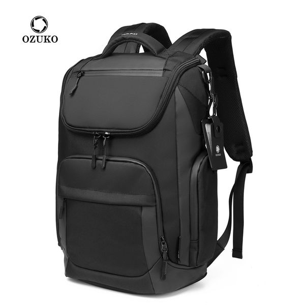 ozuko men's backpack busins leisure 15.6 inch computer bag travel sports trend