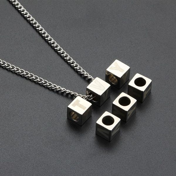 chains a-z 26 initials name necklace square pendant letter side alphabets stainless steel female choker gift women men, Silver
chains a-z 26 initials name necklace square pendant letter side alphabets stainless steel female choker gift women men, Silver