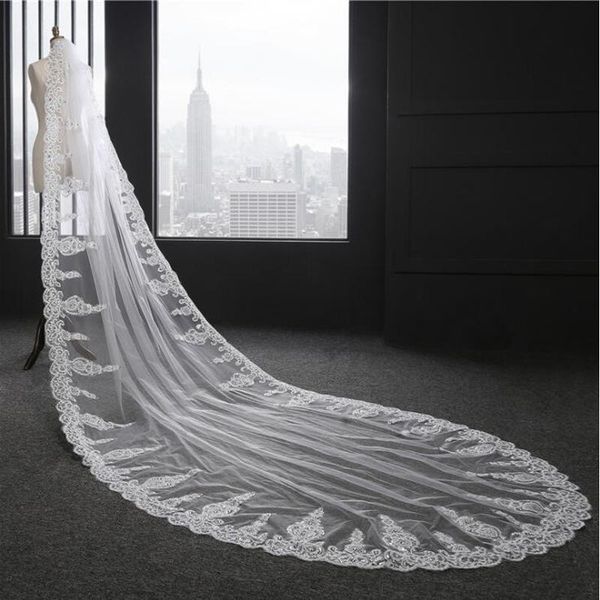 bridal veils lan ting bride one-tier lace applique edge wedding veil chapel 53 crystals/rhinestones tulle, Black
bridal veils lan ting bride one-tier lace applique edge wedding veil chapel 53 crystals/rhinestones tulle, Black