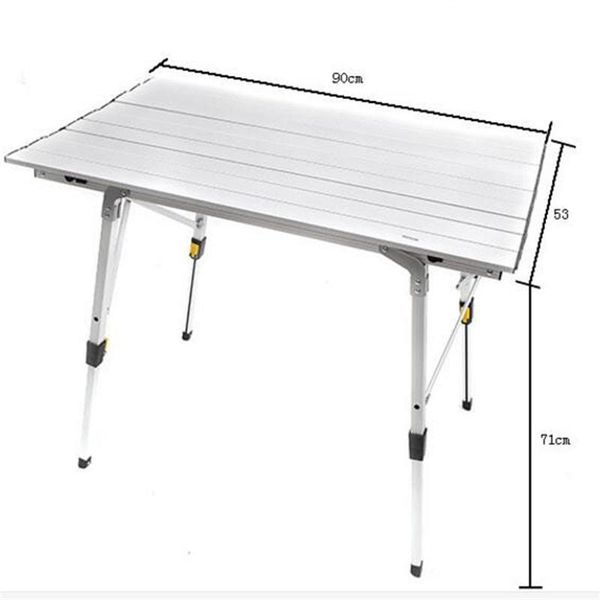 90*53*71cm aluminum alloy folding table portable outdoor camping ultra-light barbecue advertising picnic desk camp furniture
90*53*71cm aluminum alloy folding table portable outdoor camping ultra-light barbecue advertising picnic desk camp furniture
