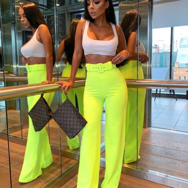 women's pants & capris 2021 summer women wide leg high waist streetwear festival plus size trousers loose clothes office ladies belt, Black;white
women's pants & capris 2021 summer women wide leg high waist streetwear festival plus size trousers loose clothes office ladies belt, Black;white