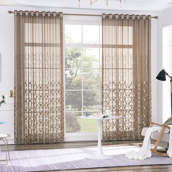 curtain & drapes embroidered sheer curtains for living room bedroom brown floral tulle kitchen window treatments decor
curtain & drapes embroidered sheer curtains for living room bedroom brown floral tulle kitchen window treatments decor