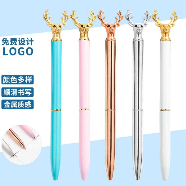 korea's south cute cartoon deer head shape metal pen makaron color high appearance ftival welfare gift, Blue;orange
korea's south cute cartoon deer head shape metal pen makaron color high appearance ftival welfare gift, Blue;orange
