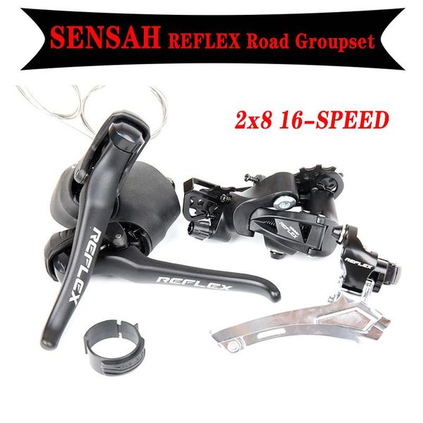 bike derailleurs sensah reflex 2x8 16 speed road bicycle groupset shifter brake lever front & rear derailleur
bike derailleurs sensah reflex 2x8 16 speed road bicycle groupset shifter brake lever front & rear derailleur